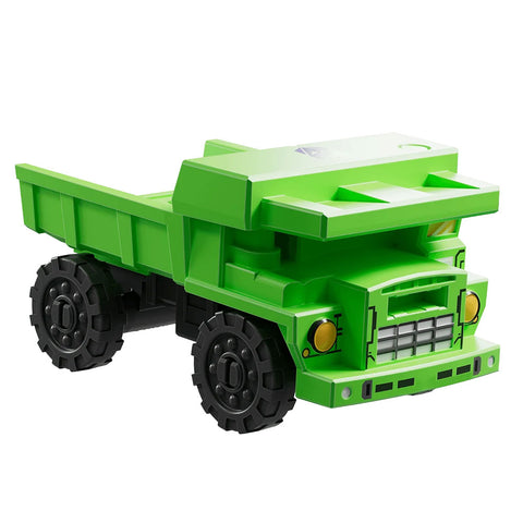 blokees transformers 03 heavy metal war constructicon long haul vehicle dump truck green toy model kit render