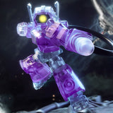 Blokees transformers 03 Heavy Metal War Glittering Shockwave Defender G1 clear purple robot action figure model kit toy promo photo