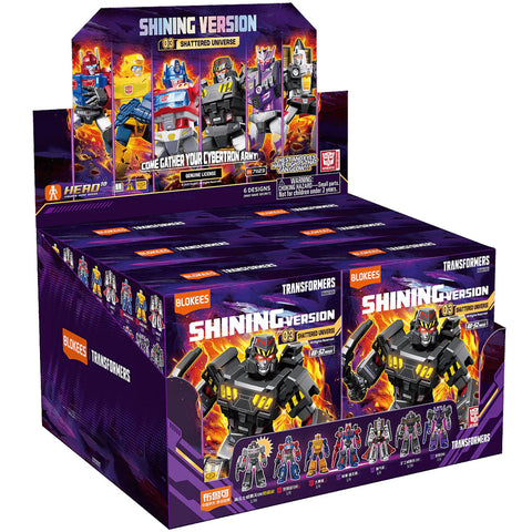Blokees Transformers Shining Version 03 Shattered Universe sealed case of 6 package front render