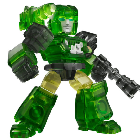Blokees Transformers 04 Tyrants Fury Defender brilliant hound clear green robot action figure toy model kit render