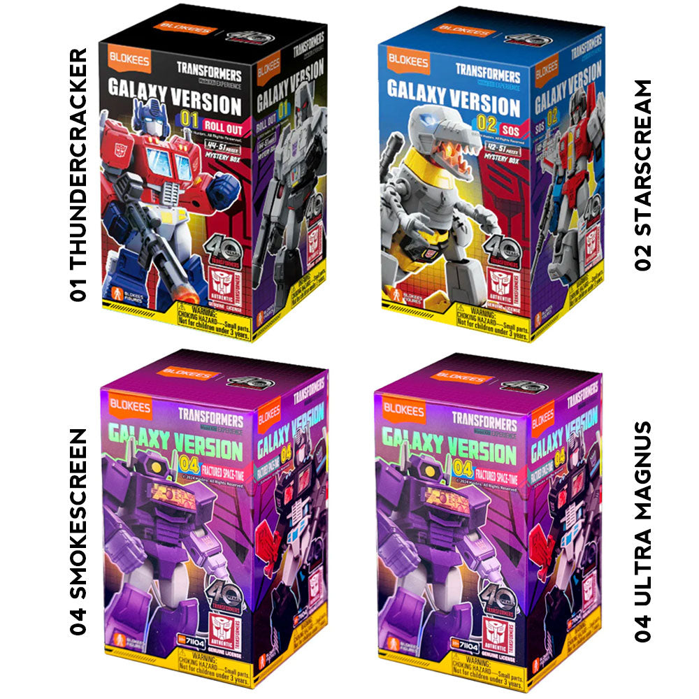 Blokees Transformers Action Master Starscream (4 figure Bundle) - Galaxy Version