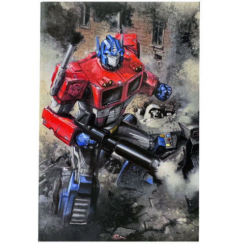 IMage Comics Skybound Transformers Issue 1 7th printing clayton crain color virgin variant comic book