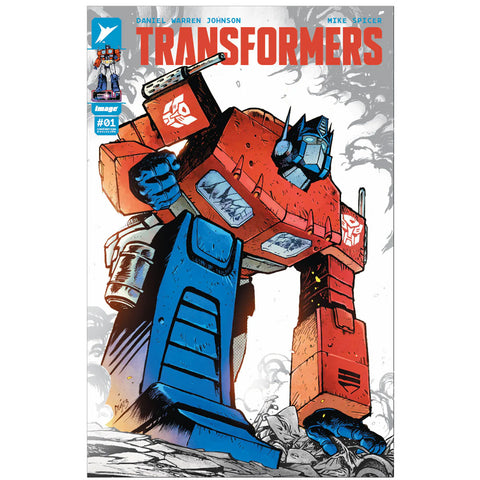 Image Comics Skybound Transformers Issue 001 Megacon Covention exclusive spot foil variant optimus prime comic book