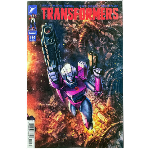 Image Comics Skybound Transformers Issue 10 Retailer exclusive black saber comics alan quah arcee variant comic book