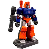 Blokees Transformers Safety Megs 2025 convention exclusive orange blue custom galaxy version toy front angle photo