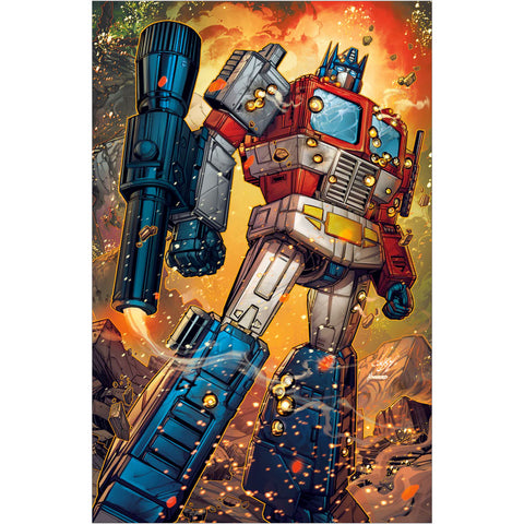 Skybound Image Comics Transformers 007 Artist Exclusive Jonboy Meyers Virgin Cover Optimus Prime Megatron arm comic