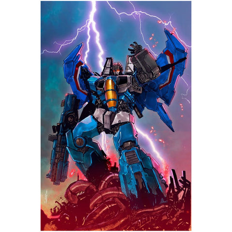 Transformers #8 Retailer Exclusive Randal Big Time Collectibles (Virgin Variant) - Comic Book