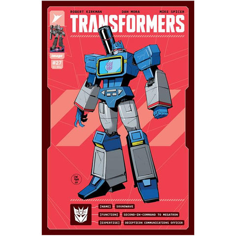 Skybound image Comics Transformers Issue 27 Cover E dan mora soundwave retailer incentive 1:50 comic book