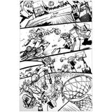 Skybound Image Comics Transformers Issue 001 NYCC 2023 Black & White line art exclusive virgin darren warren johnson basketball optimus prime dunk comic book wraparound cover back