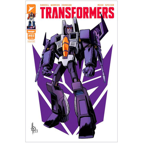 Skybound IMage Transformers Issue 003 Second printing run A Cover howard skywarp variant comic book