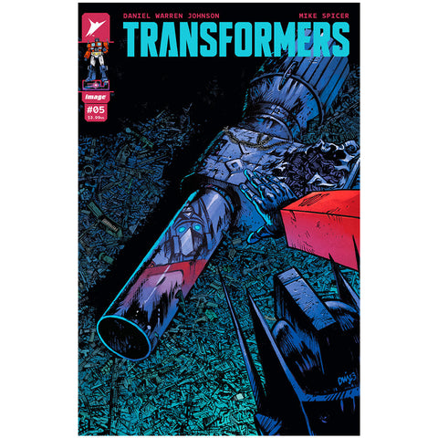 Skybound Image Comics Transformers issue 5 Cover a daniel warren johnson comic book