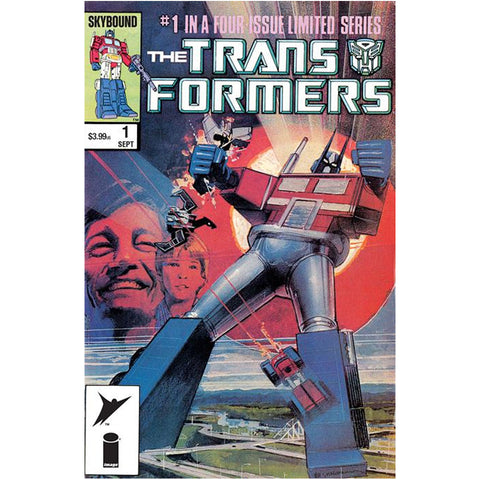 Skybound Image Comics Transformers Marvel Issue 1 40th Anniversary Edition reprint one shot cover A Sienkiewicz comic book