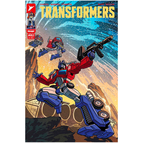Skybound Image Transformers issue 002 Cover B chan variant optimus prime comic book