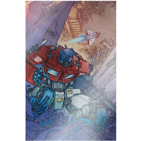 Transformers #1 Retailer Exclusive Barry Cover (Virgin Foil Variant) - Comic Book