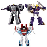 Transformers Dramatic Capture Series triple takeover 3-Pack hasbro usa box astrotrain starscream blitzwing toy action figure robots