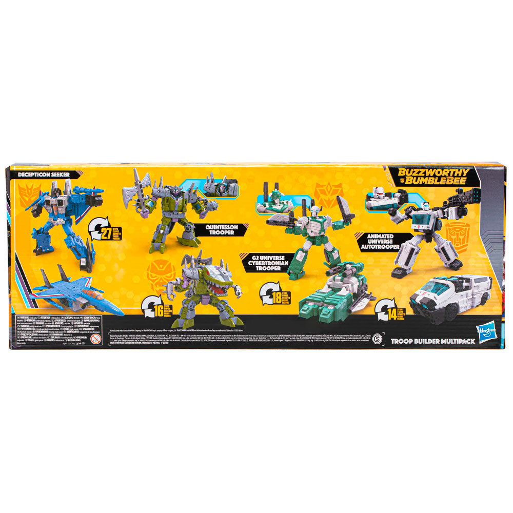 Transformers Buzzworthy Bumblebee Legacy Evolution Troop Builder Multipack - Giftset Transformers Buzzworthy Bumblebee Legacy Evolution Troop Builder Multipack - Giftset