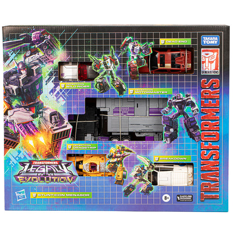 Transformers Generations Legacy Evolution Stunticon Menasor 5pack giftset hasbro pulse exclusive box package front