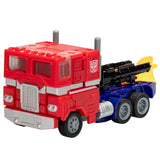 Transformers Generations Legacy United G1 Universe Optimus Prime deluxe red semi truck vehicle toy accessories front angle
