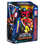 Transformers Generations Legacy United Animated Universe Optimus Prime voyager box package front angle