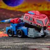 Transformers Generations Legacy United Animated Universe Optimus Prime voyager red semi fire truck cab toy side photo accessories