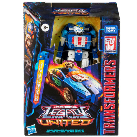 Transformers Generations Legacy United Robots In Disguise 2001 Universe autobot Side BUrn deluxe box package front