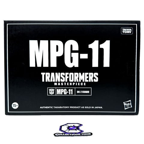 Transformers Masterpiece MPG-11 DK-2 Guard black diaclone Ironhide diakron vanette hasbro usa black sleeve box package front photo