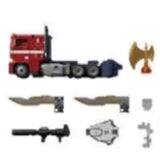 Transformers Masterpiece MPG-17 Optimus Prime TakaraTomy Japan red semi truck accessories layout render