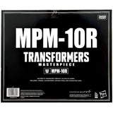 Transformers Masterpiece Movie Series MPM-10R Starscream ROTF Revenge of the Fallen Hasbro USA Black sleeve box package back