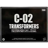 Transformers Missing Link C-02 Optimus Prime Anime Edition Hasbro USA black sleeve box package back