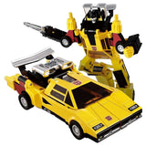Transformers missing link C-05 Sunstreaker hasbro usa yellow lamborghini countach race car robot action figure toy