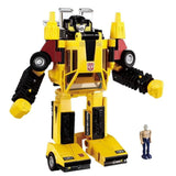 Transformers Missing Link C-05 Sunstreaker takaratomy japan T-spark yellow robot action figure toy driver dopey pose