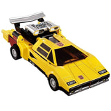 Transformers Missing Link C-05 Sunstreaker takaratomy japan T-spark yellow lamborghini countach race car toy