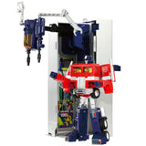 Transformers Missing Link C-01 Optimus Prime Toy Edition Hasbro USA red robot action figure trailer medbay mode toy