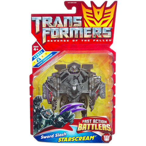 Transformers Movie Revenge of the Fallen ROTF Fast Action Battlers FAB Sword Slash Starscream hasbro usa box package front