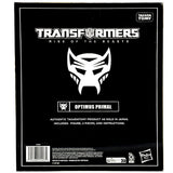 Transformers Movie Rise of the Beasts ROTB optimus primal ultimate hasbro usa black sleeve box package back