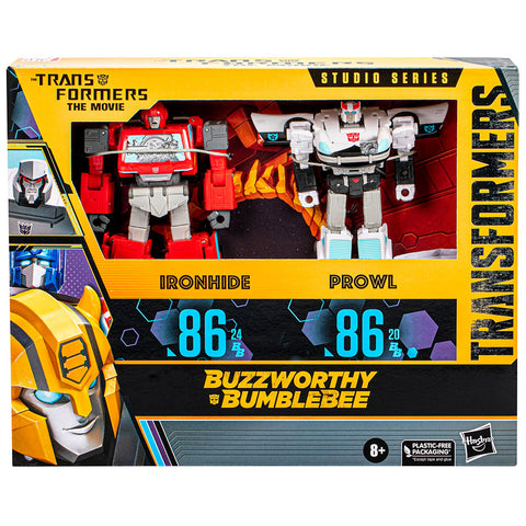 Transformers Studio Series Buzzworthy Bumblebee 86-24-BB Ironhide & 86-20-BB Prowl - 2-Pack