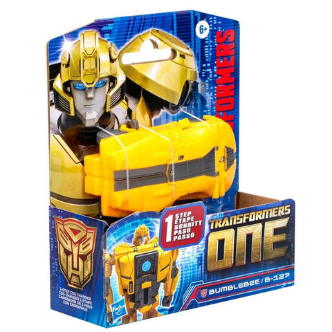 Transformers One Movie Bumblebee B-127 1-step cog changer box package front angle