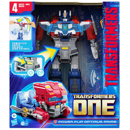 Transformers One Movie Power Flip Optimus Prime Orion Pax Box package front
