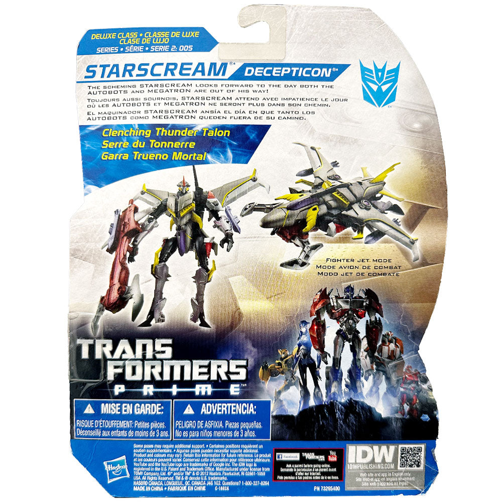 Transformers Prime Beast Hunters Series 2 005 Starscream (Multilingual) - Deluxe Canada Transformers Prime Beast Hunters Series 2 005 Starscream (Multilingual) - Deluxe Canada