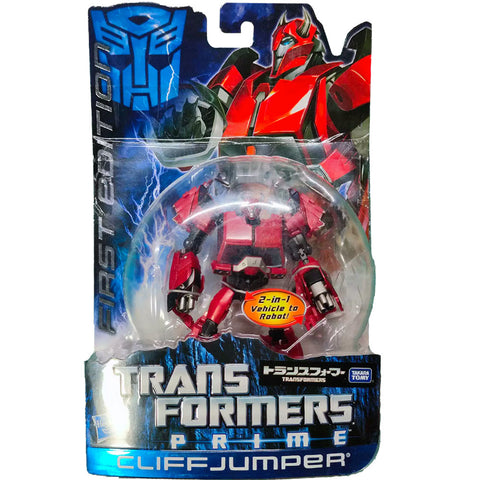 Transformers Prime First Edition 004 Cliffjumper deluxe Takaratomy Japan box package front photo