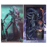 NECA Aliens Warrior Alien Blue Ultimate Edition box package inner open