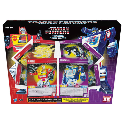 Transformers Card Game TCG SDCC 2019 35th Anniversary Blaster vs Soundwave - Giftset