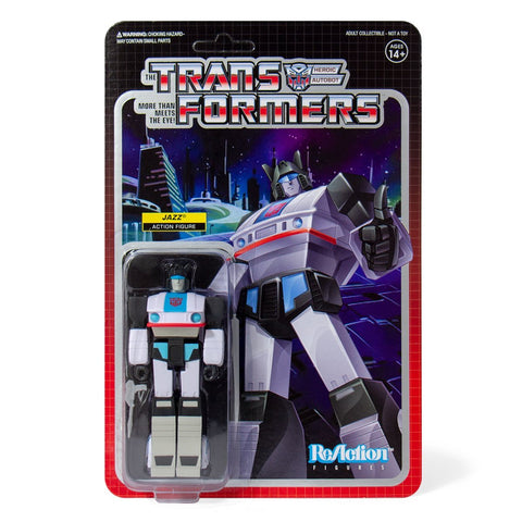 Super 7 ReAction Transformers G1 Autobot Jazz Box Package Artwork 