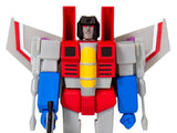 Super 7 ReAction Transformers G1 Decepticon Starscream with Megatron weapon face close up