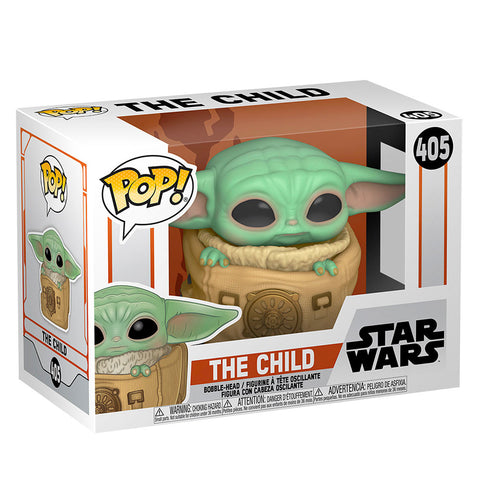 Funko Pop! 405 Star Wars The Child wiht bag Mandalorian box package render