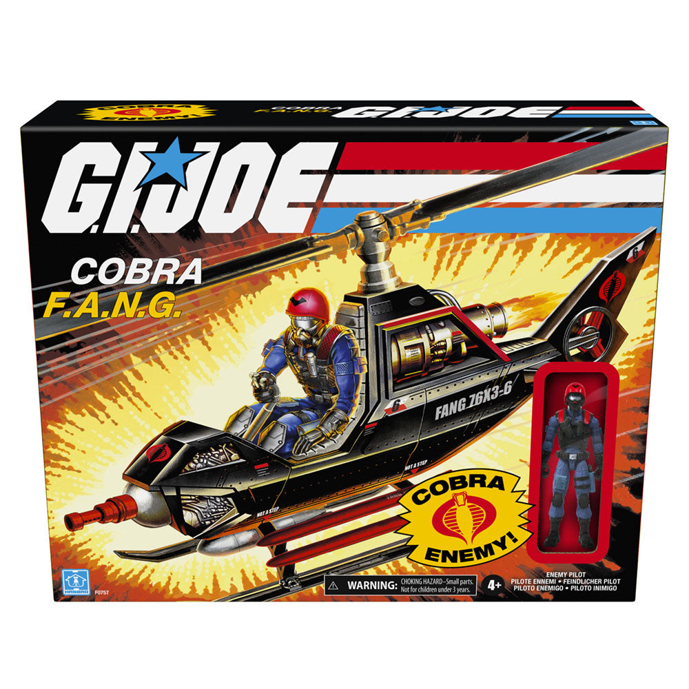 G.I. Joe Vintage Retro Cobra F.A.N.G. Copter & Pilot reissue