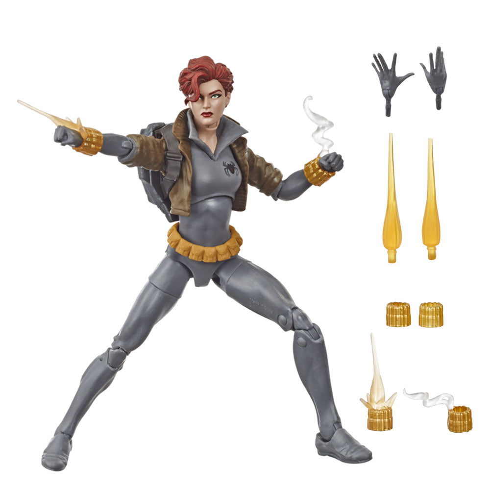 Marvel Legends Series Gray Suit Black Widow Walmart Exclusive - 6 inch Marvel Legends Series Gray Suit Black Widow Walmart Exclusive - 6 inch