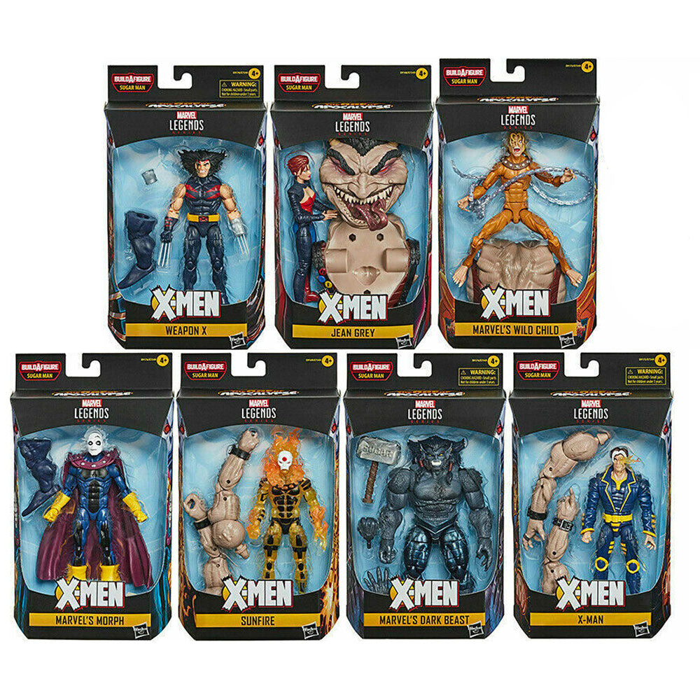 Marvel Legends Series X-men Age of Apocalypse Sugar Man Complete Wave - 7  Figure Bundle