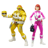 Hasbro Power Rangers Lightning Collection Teenage Mutant Ninja Turtles TMNT Morphed April O'Neil Michelangelo 2-pack action figure toys front
