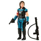 Hasbro Star Wars Retro Collection The Mandalorian Cara Dune 3.75 action figure toy accessories front angle